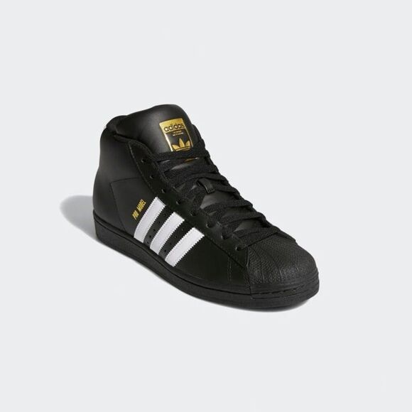 ADIDAS ORIGINAL PRO MODEL MEN\'S-BLACK/WHITE‎ SIZE 10.5 main image 16